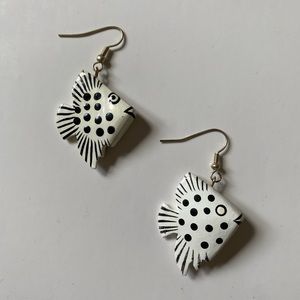 Handpainted Fish Earrings